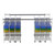 Top Track Shelving, 204" W x 48" D x 86" H, 48"W x 18"D Shelf Dimensions, 5 Adjustable Shelfs