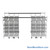 Top Track Shelving, 156" W x 72" D x 86" H, 72"W x 18"D Shelf Dimensions, 5 Adjustable Shelfs