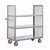 Rolling Trolley Cart, 60" W x 24" D, Three Shelves
