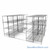High Density Wire Shelving, 120" W x 120" D x 77" H, 8 Shelves, 18" Shelf Depth