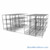 High Density Wire Shelving, 192" W x 132" D x 77" H, 8 Shelves, 24" Shelf Depth