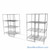 High Density Wire Shelving, 144" W x 36" D x 77" H, 8 Shelves, 24" Shelf Depth