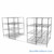 High Density Wire Shelving, 168" W x 60" D x 77" H, 8 Shelves, 30" Shelf Depth