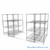 High Density Wire Shelving, 120" W x 72" D x 77" H, 8 Shelves, 18" Shelf Depth