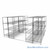High Density Wire Shelving, 144" W x 132" D x 77" H, 8 Shelves, 24" Shelf Depth