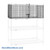 Small Wire Security Cage, 30" W x 18" D x 20" H, Hinged Doors Door, Zinc