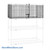 Small Wire Security Cage, 48" W x 21" D x 20" H, Hinged Doors Door, Polished