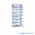 Wire Basket Shelving, 35.5" W x 12" D x 70" H, Adder Unit, Without Dust Shelf, Without Casters