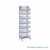 Wire Basket Shelving, 17.38" W x 12" D x 70" H, Starter Unit, Without Dust Shelf, Includes Casters
