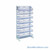 Wire Basket Shelving, 35.5" W x 12" D x 70" H, Starter Unit, Without Dust Shelf, Includes Casters