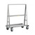A-Frame Panel Cart, 36" W x 24" D, Two Sided Pegboard, 5" 2 Rigid & 2 Swivel Casters
