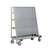 A-Frame Panel Cart, 60" W x 24" D, Two Sided Pegboard, 5" 2 Rigid & 2 Swivel Casters