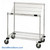 Slanted Wire Shelf Cart 48''W x 24''D x 40''H - M2448SL34C