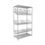 Wire Basket Storage Shelves 48''W x 24''D x 63''H - 2448BC6C
