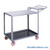 Mobile Picking Cart, 48" W x 24" D, 2 Shelves, 1.5" Retaining Lip, 5" Polyurethane Casters, Writing Shelf Mobile Picking Cart, 48" W x 24" D, 2 Shelves, 1.5" Retaining Lip, 5" Polyurethane Casters, Writing Shelf