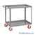 Mobile Picking Cart, 48" W x 24" D, 2 Shelves, 1.5" Retaining Lip, 6" Polyurethane Casters, No Writing Shelf