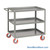 Mobile Picking Cart, 60" W x 30" D, 3 Shelves, 1.5" Retaining Lip, 6" Polyurethane Casters, No Writing Shelf