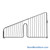 Wire Basket Divider, 10" W x 24" D x 6" H