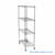 Pull Out Wire Shelving, 60" W x 36" D x 79" H, 36" Shelf Depth, 1 Total Unit, Gray Epoxy