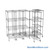 Pull Out Wire Shelving, 24" W x 36" D x 79" H, 36" Shelf Depth, 5 Total Units, Black Epoxy, 3686-5
