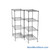 Pull Out Wire Shelving, 60" W x 72" D x 79" H, 36" Shelf Depth, 2 Total Units, Black Epoxy, 3686-2