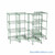 Pull Out Wire Shelving, 141" W x 72" D x 79" H, 36" Shelf Depth, 4 Total Units, Green Epoxy, 3674-4