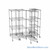 Pull Out Wire Shelving, 69" W x 60" D x 79" H, 36" Shelf Depth, 4 Total Units, Gray Epoxy, 3686-4