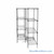 Pull Out Wire Shelving, 18" W x 60" D x 79" H, 48" Shelf Depth, 2 Total Units, Black Epoxy, 4886-2
