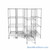 Pull Out Wire Shelving, 45" W x 60" D x 79" H, 48" Shelf Depth, 4 Total Units, Chrome, 4886-4