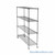 Pull Out Wire Shelving, 18" W x 36" D x 91" H, 72" Shelf Depth, 1 Total Unit, Black Epoxy