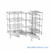 Pull Out Wire Shelving, 117" W x 72" D x 91" H, 60" Shelf Depth, 4 Total Units, Gray Epoxy, 6086-4
