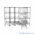 Pull Out Wire Shelving, 24" W x 36" D x 91" H, 60" Shelf Depth, 5 Total Units, Black Epoxy, 6086-5