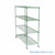 Pull Out Wire Shelving, 123" W x 48" D x 91" H, 72" Shelf Depth, 1 Total Unit, Green Epoxy