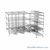 Pull Out Wire Shelving, 132" W x 36" D x 91" H, 72" Shelf Depth, 5 Total Units, Black Epoxy, 7286-5