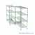 Pull Out Wire Shelving, 123" W x 72" D x 91" H, 72" Shelf Depth, 2 Total Units, Green Epoxy, 7286-2