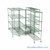 Pull Out Wire Shelving, 93" W x 60" D x 91" H, 72" Shelf Depth, 4 Total Units, Green Epoxy, 7286-4