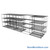 Sliding Wire Shelving, 253" W x 58" D x 78" H, 18" Shelf Depth, 2 Rows, Chrome