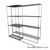 Sliding Wire Shelving, 78" W x 30" D x 78" H, 14" Shelf Depth, 1 Row, Chrome