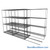 Sliding Wire Shelving, 134" W x 46" D x 78" H, 14" Shelf Depth, 2 Rows, Corrosion Resistant Zinc