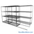 Sliding Wire Shelving, 134" W x 50" D x 78" H, 24" Shelf Depth, 1 Row, Corrosion Resistant Zinc