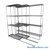 Sliding Wire Shelving, 78" W x 46" D x 78" H, 14" Shelf Depth, 2 Rows, Corrosion Resistant Zinc