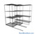 Sliding Wire Shelving, 78" W x 76" D x 78" H, 24" Shelf Depth, 2 Rows, Chrome