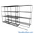 Sliding Wire Shelving, 134" W x 38" D x 78" H, 18" Shelf Depth, 1 Row, Corrosion Resistant Zinc