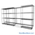 Sliding Wire Shelving, 146" W x 30" D x 78" H, 14" Shelf Depth, 1 Row, Corrosion Resistant Zinc