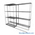 Sliding Wire Shelving, 90" W x 30" D x 78" H, 14" Shelf Depth, 1 Row, Chrome