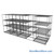 Sliding Wire Shelving, 193" W x 58" D x 78" H, 18" Shelf Depth, 2 Rows, Corrosion Resistant Zinc