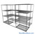 Sliding Wire Shelving, 116" W x 50" D x 78" H, 24" Shelf Depth, 1 Row, Corrosion Resistant Zinc