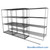 Sliding Wire Shelving, 134" W x 44" D x 78" H, 21" Shelf Depth, 1 Row, Chrome