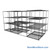 Sliding Wire Shelving, 146" W x 76" D x 78" H, 24" Shelf Depth, 2 Rows, Chrome