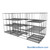 Sliding Wire Shelving, 146" W x 62" D x 78" H, 14" Shelf Depth, 3 Rows, Chrome